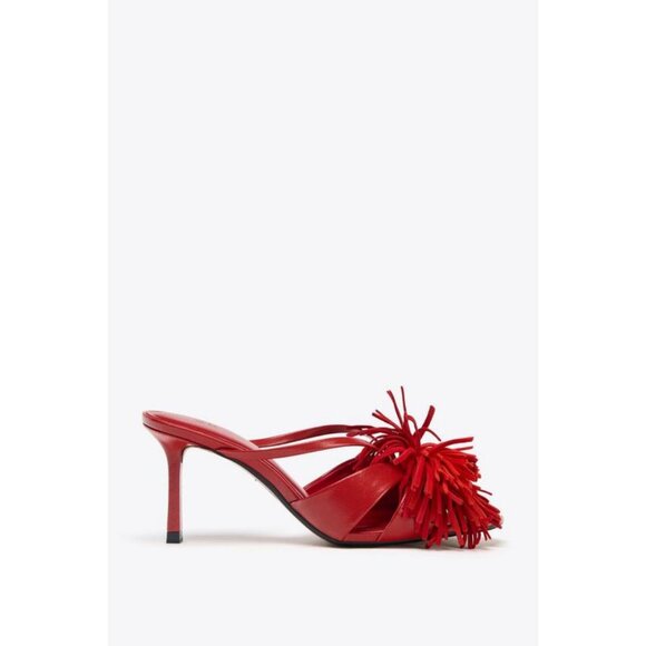 ZARA FRINGED HIGH-HEEL SANDALS - Picture 1 of 6